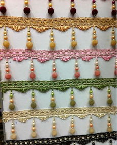 混批精品絨珠花邊與窗簾珠子花邊 批發價格、廠家信息與圖片解析